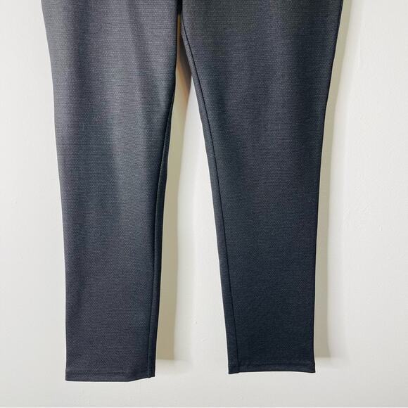 DKNY black faux leather stretchy high waisted skinny ankle pants XL - Picture 3 of 8